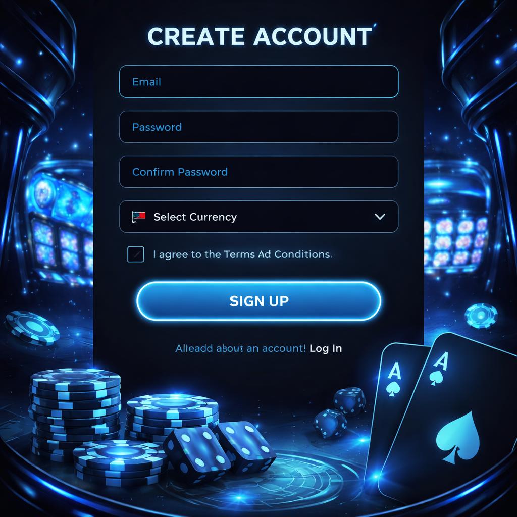 Space9 account login page for the Space9 gaming platform with a broad assortment of casino titles and live experiences